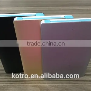 Promotional Gift Metal Aluminum Credit Card Power Bank 2500mAh thumbnail-5