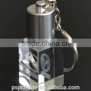 Transparent Glass Crystal Model Usb 2.0 Memory Stick Flash Pen Drive 8GB With Keychain thumbnail-2