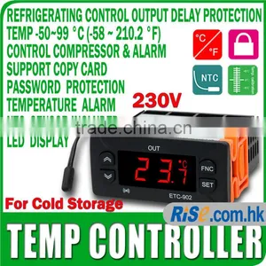 230V NTC Cold Storage ETC-902 C F Temp Thermostat Temperature Controller thumbnail-1