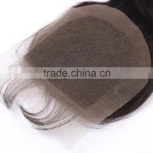 Virgin Brazilian Closure Body Wave Brazilian Lace Closure Bleached Knots Closures Free/2/3Part Virgin Human Hair Closure thumbnail-1