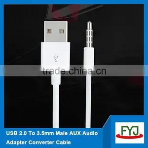 Usb to 3.5mm Stereo Headphone Jack Cable 3.5mm 4 Way Aux/ Audio/ Stereo thumbnail-1