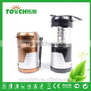 Outdoor Camping LED Lantern Lights 16+1 Fashion Golden Color Design Super Bright LED Tent Light Plastic Flashlight Portable Lamp thumbnail-5
