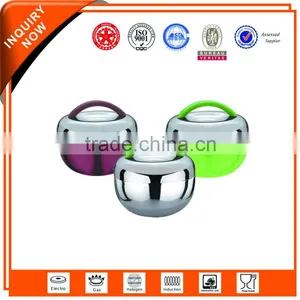 Potable Stainless Steel Food Carrier Apple Shape Double Wall Lunch Box thumbnail-1