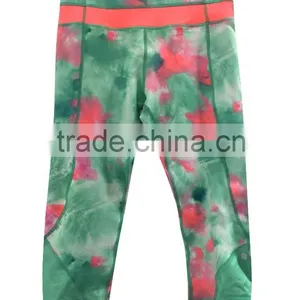 Santic Women Sport Capri Pant OEM Service Contrast Waist thumbnail-1