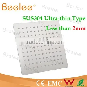 Beelee 2mm Ultrathin Stainless Steel Bath Shower Head thumbnail-4