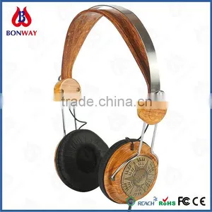 Wooden Ear Shell Headphone Headset thumbnail-3