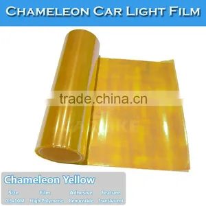 Free Shipping Car Cover PVC Sticker Chameleon Auto Headlight Film thumbnail-3