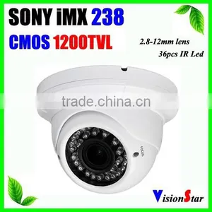 Sony IMX238 CMOS Sensor Spport OSD Menu 2.8-12mm Lens Waterproof Security Dome 1200TVL 36pcs IR LED CCTV Camera thumbnail-1