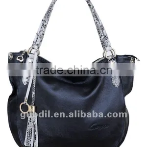 Hot Selling Classic Python Hobo 2012 Newest Genuine Leather Bag thumbnail-1