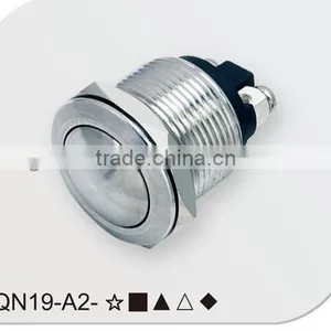Round Head Stainless Stell 19mm Push Button Switch thumbnail-1