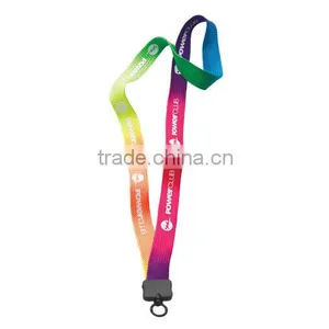 3/4" Tie Dye Lanyard With Plastic Clamshell & O-Ring thumbnail-1