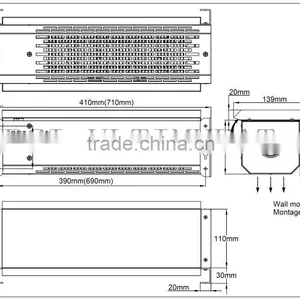 Type 9CL, Fan Heaters, 110mm Compact Range, Downward Blowing Models thumbnail-2