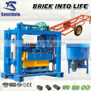 QT40-2 Hollow Concrete Brick Machine in India thumbnail-1