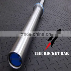 Weight Lifting Bar,Olympic Barbell,ROCKET BAR (MEN): HARD CHROME thumbnail-1