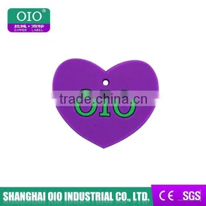 Lovely Meaning Pvc Label Design Logo for Garment Clothing & Jeans thumbnail-1