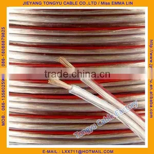 Pure Copper Speaker Wire 2x1.5mm Transparent Speaker Cable thumbnail-1