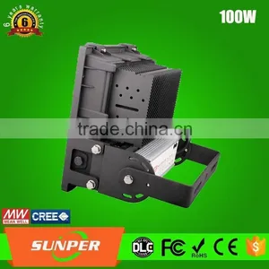SUNPER Lighting Factory Supply Outdoor Lighting AC90-277V CE/EMC/FCC/LVD/RoHS IP65 100W LED Flood Light thumbnail-2