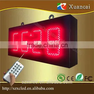 5'' Red Brightness Adjustable LED Digital Timing Clock 7 Segment 5'' Outdoor Digits Time Clock thumbnail-3