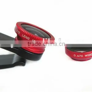 3 In1 Fish Eye+ Wide Angle + Macro Camera Clip-on Lens For IPhone 6S Samsung/LG thumbnail-5