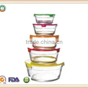 High Quality Glass Food Container With Cover Set BEST PRICE BEST SERVICE thumbnail-1