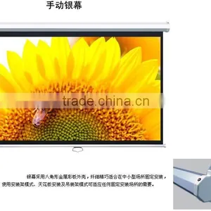Manual Roll Up Projection Screen thumbnail-2