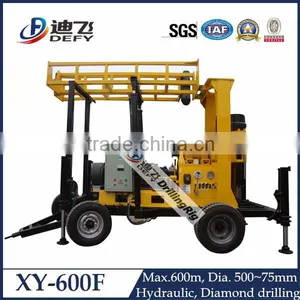Max Depth 600m Bore Well Drilling Machine Prices, Portable Water Well Drilling Rigs for Sale thumbnail-1
