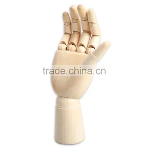 186cm Wooden Artist Articulated Right Hand Model Gift Art Alternatives SKETCH Hand Flexible Decoration Decoracao thumbnail-4