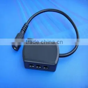 12V LED Cabinet Lights Mini Junction Boxes With PCB Sockets to DC Power Jack 2.1*5.5mm Female Connectors thumbnail-1