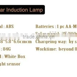 Super Bright 4LED Solar Rechargeable Sensor Light thumbnail-6