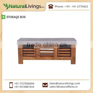 High Quality Tough Wooden Storage Box With Brown Polish thumbnail-3