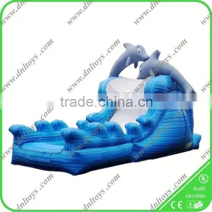 Water Park Serious Vivid Dolphin Giant Inflatable Water Slide thumbnail-1