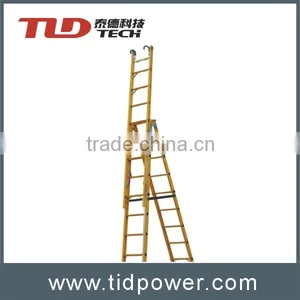 Frp Telescopic Ladder, a Ladder With Platform, MLFF Folding Ladder thumbnail-4