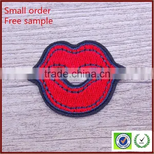 Customized Large Quantities of Cowboy Lips Clothing Embroidery Patch thumbnail-1