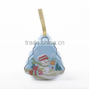 Tree Shaped Tin Box Gift Tin Box Christmas Gift Tin Box thumbnail-1