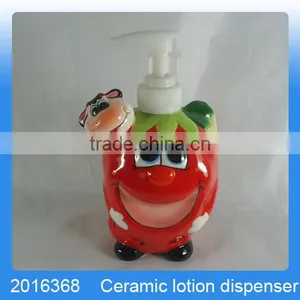 Cute Strawberry Shaped Ceramic Dispenser and Sponge Holder for Kitchen thumbnail-4