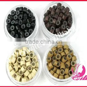 Feather Ring Micro Beads Hair Extension Tool Silicone Beads Micro Beads Hair Micro Ring Loop Tools 5.0mmx3.0mmx3.0mm thumbnail-2