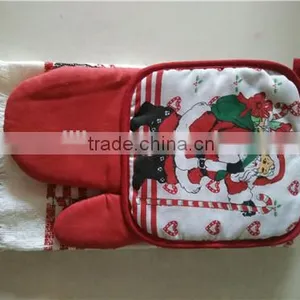 Kitchen Hotel Washcloths Santa Claus Snowman Ornament Party Gifts Christmas Towels Cotton Kitchen Towel Set thumbnail-2