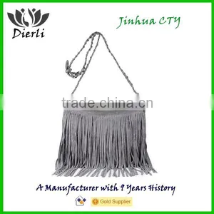 Tassel Fringe Handmade Leather Purse thumbnail-4
