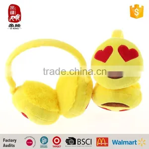 2016 New Popular Plush Emoji Earmuffs Emoji Toys Gifts China Manufacture thumbnail-4