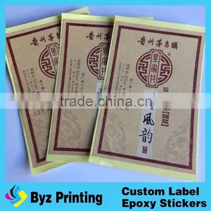 Professional Customized Waterproof Vinyl Peel off Sticker for Plastic Transparent Drink Bottle Label thumbnail-1