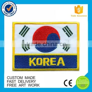 2016 High Quality Fashion Design Custom Country Flag Embroidery Patches thumbnail-1