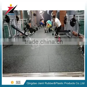 Black Color With White Dotted Rubber Floor Gym Rubber Playground Flooring thumbnail-2