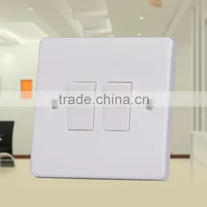 High Quality UK Standard Two Gang One Way or Two Way Wall Switch thumbnail-6