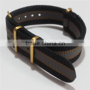 PVD Gold Hardware G10 Nato Watch Straps 22mm thumbnail-3