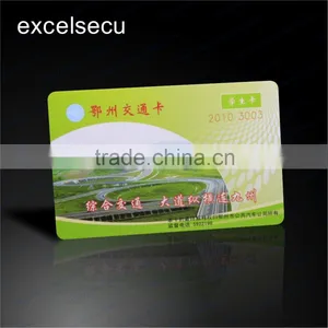 ESECU Chinese Manufacturer Durable Custom Printable PVC Contactless IC Smart Card for Transportation thumbnail-1