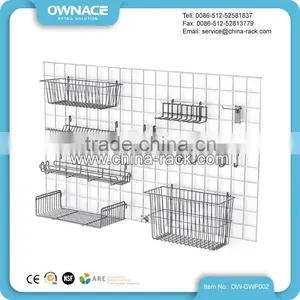Versatile Grid Wall-Mount Metal Pot Rack for Kitchen and Home Storage thumbnail-1