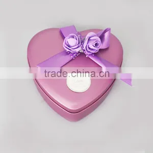 Heart Tin Can Candy Chocolate Grade Customized thumbnail-1
