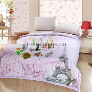 Hotel Pure Cotton Fabric White Duvet Printed Goose Down Filling Wedding Comforter Set From China Suppier thumbnail-1
