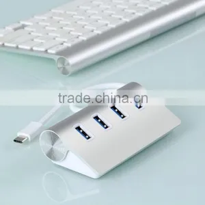 New!!! Hot Product Aluminum Casing NEW High- Speed USB 3.1 Type C Change to 4 Ports USB 3.0 HUB thumbnail-4