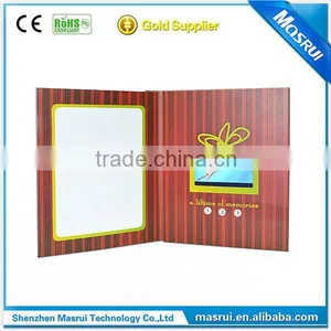 Christmas LCD TFT Video Greeting Card for Gift Video Book thumbnail-1